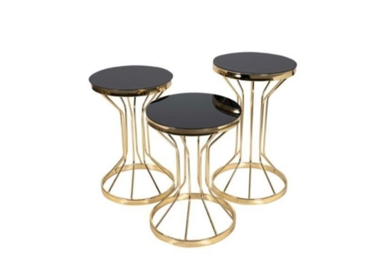 Darbuka metal gold zigon sehpa