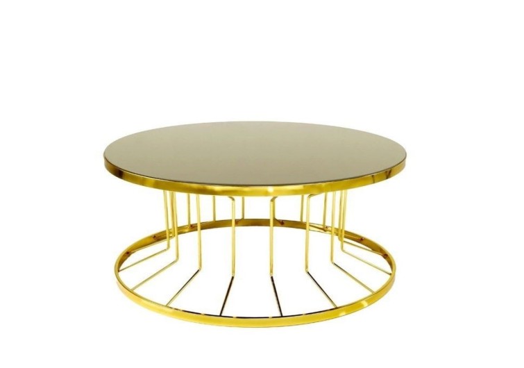 Darbuka metal orta sehpa gold