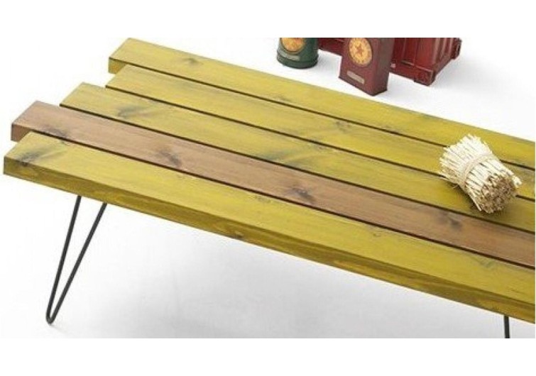 Şato doğal ahşap orta sehpa