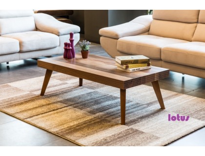 Lotus ceviz ahşap orta sehpa
