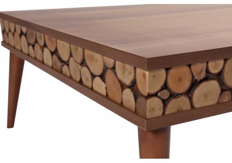 Wood kare ahşap orta sehpa