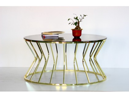 Kum saati gold metal orta sehpa