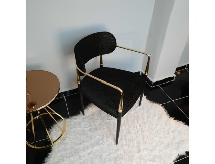 Umay Sandalye Metal Ayaklı Siyah Boyalı